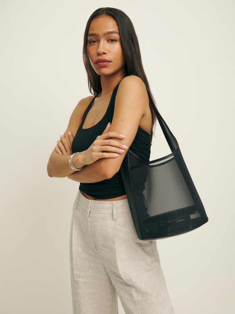 Medium Mesh Silvana Bucket Bag