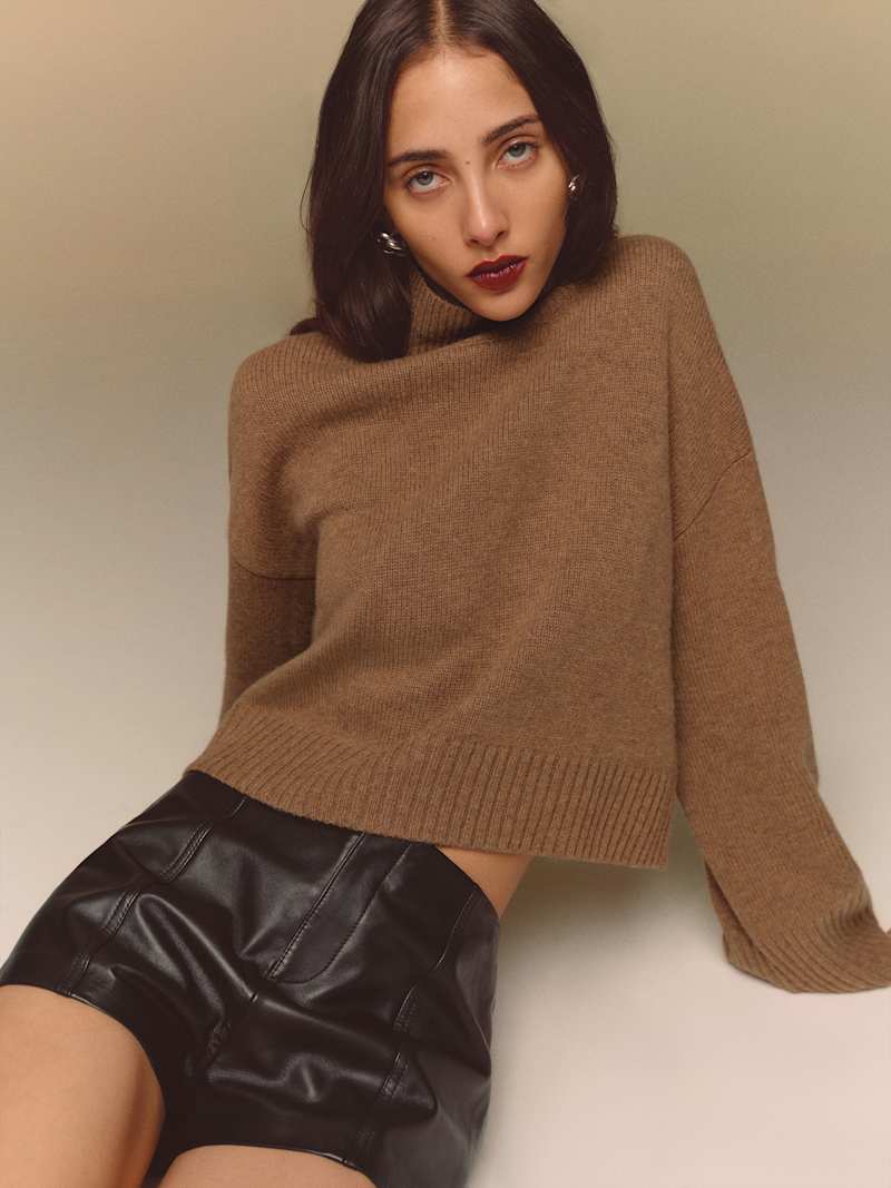 Veda Rory Leather Short from Reformation - $398
