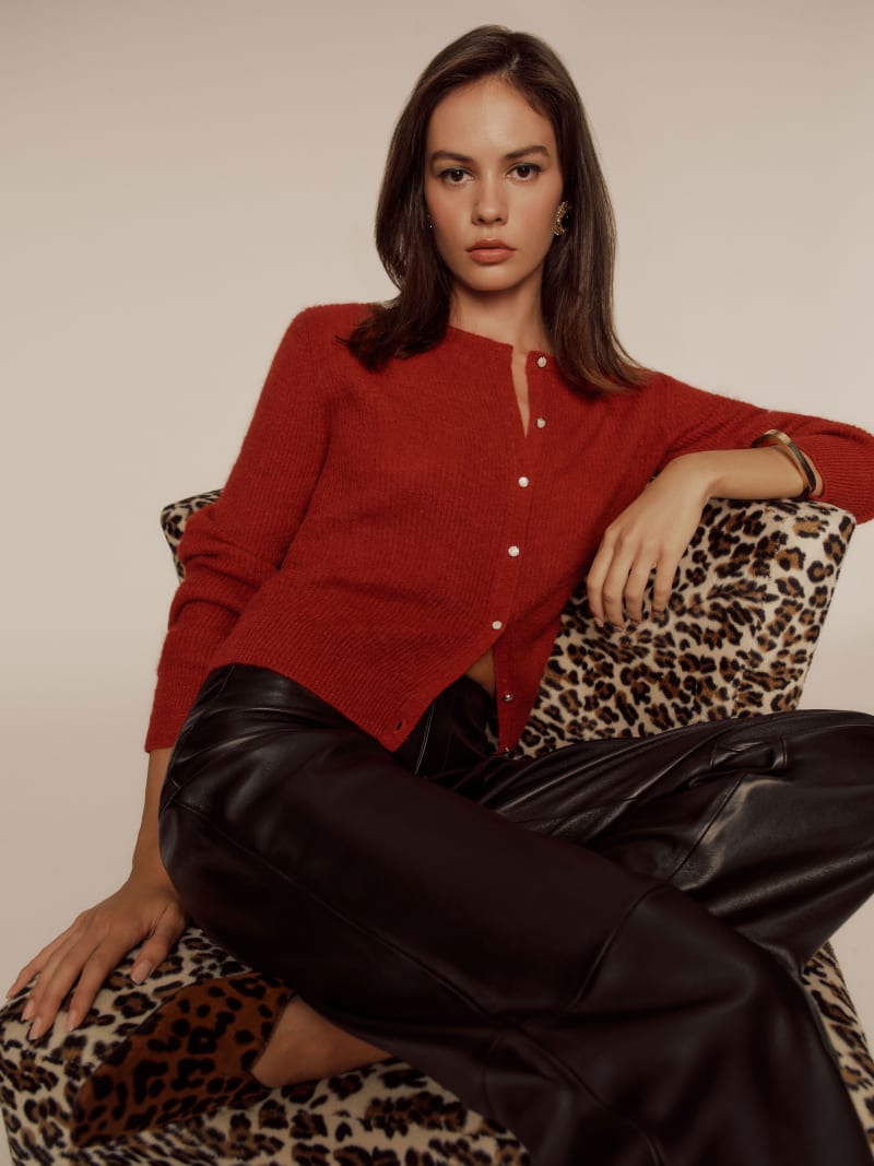 ニット/セーター cristaseya Ribbed Polo Alpaca Cristaseya：RIBBED POLO AIPACA - RED - ORANN ONLINE SHOP