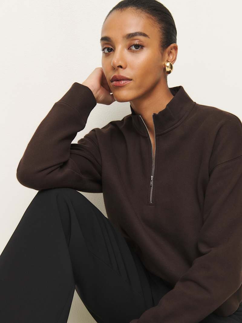Maddie Zip Sweatshirt from Reformation - $98