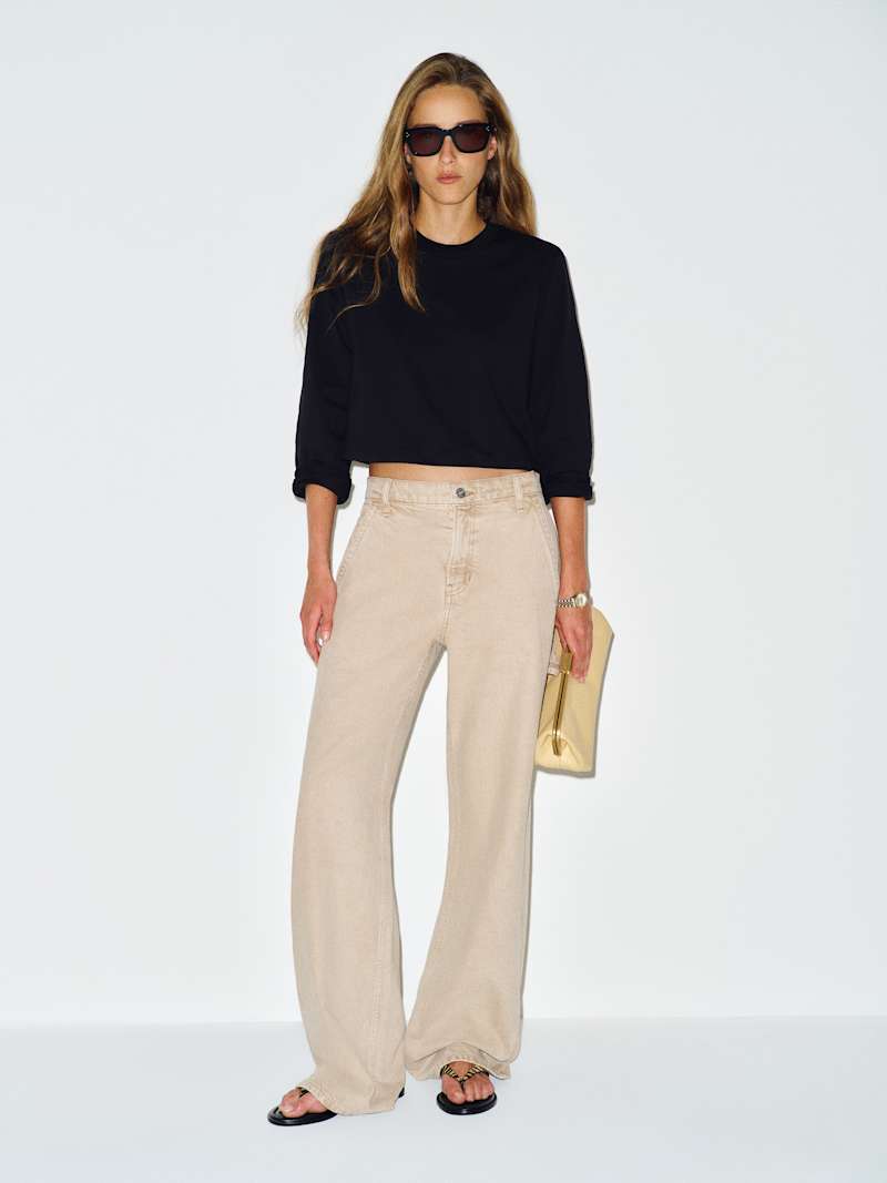 Asher Cropped Oversized Longsleeve Tee