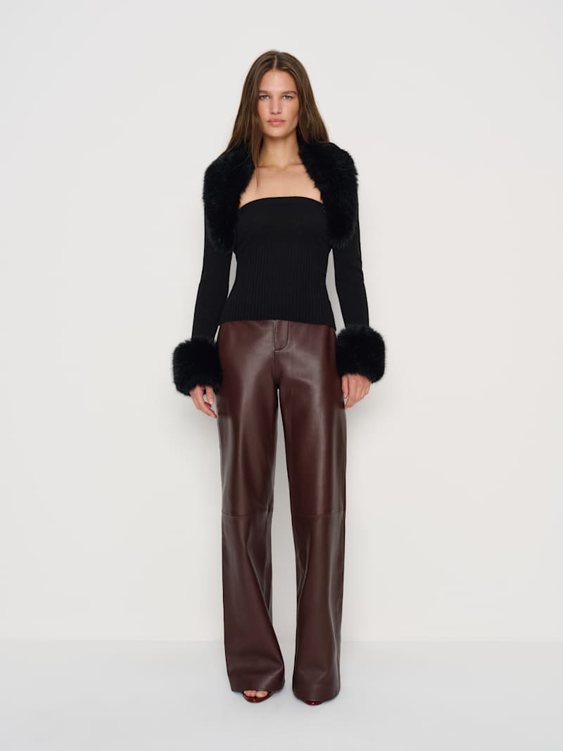 Clarissa Cashmere Faux Fur Bolero Set