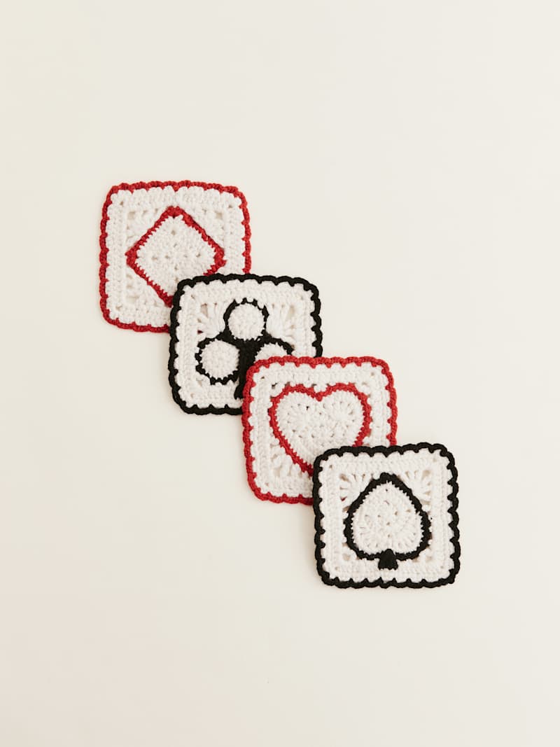 Aces Regenerative Wool Coasters