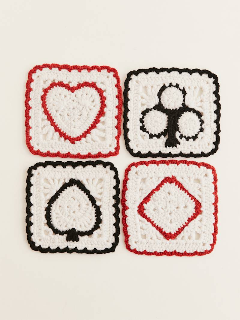Aces Regenerative Wool Coasters
