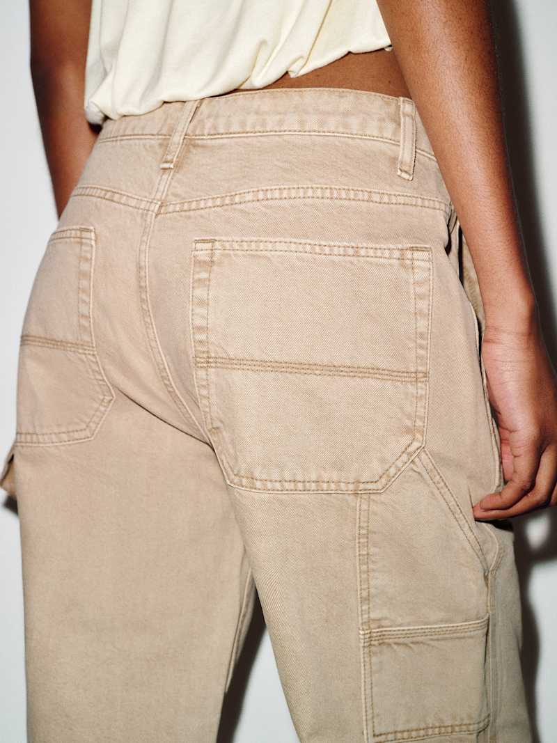 Diego Mid Rise Baggy Utility Jeans