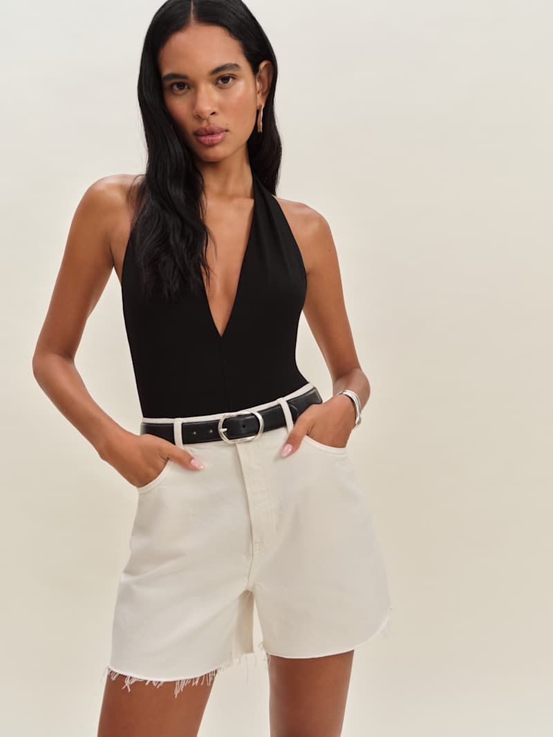 Saige High Rise 4” Jean Shorts