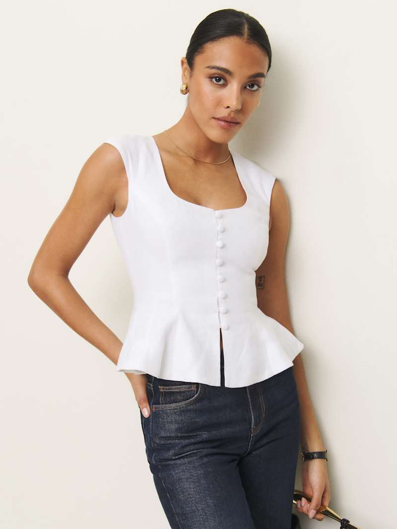 Paolina Linen Top