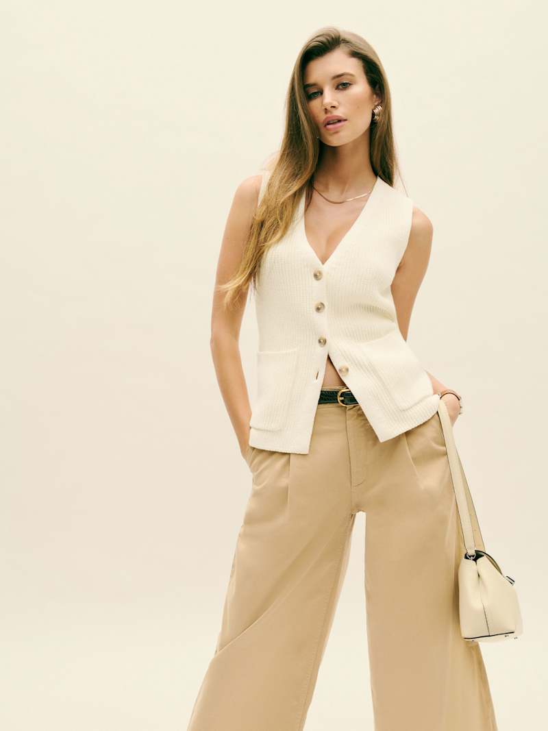 Faye Cotton Sweater Vest from Reformation - $178