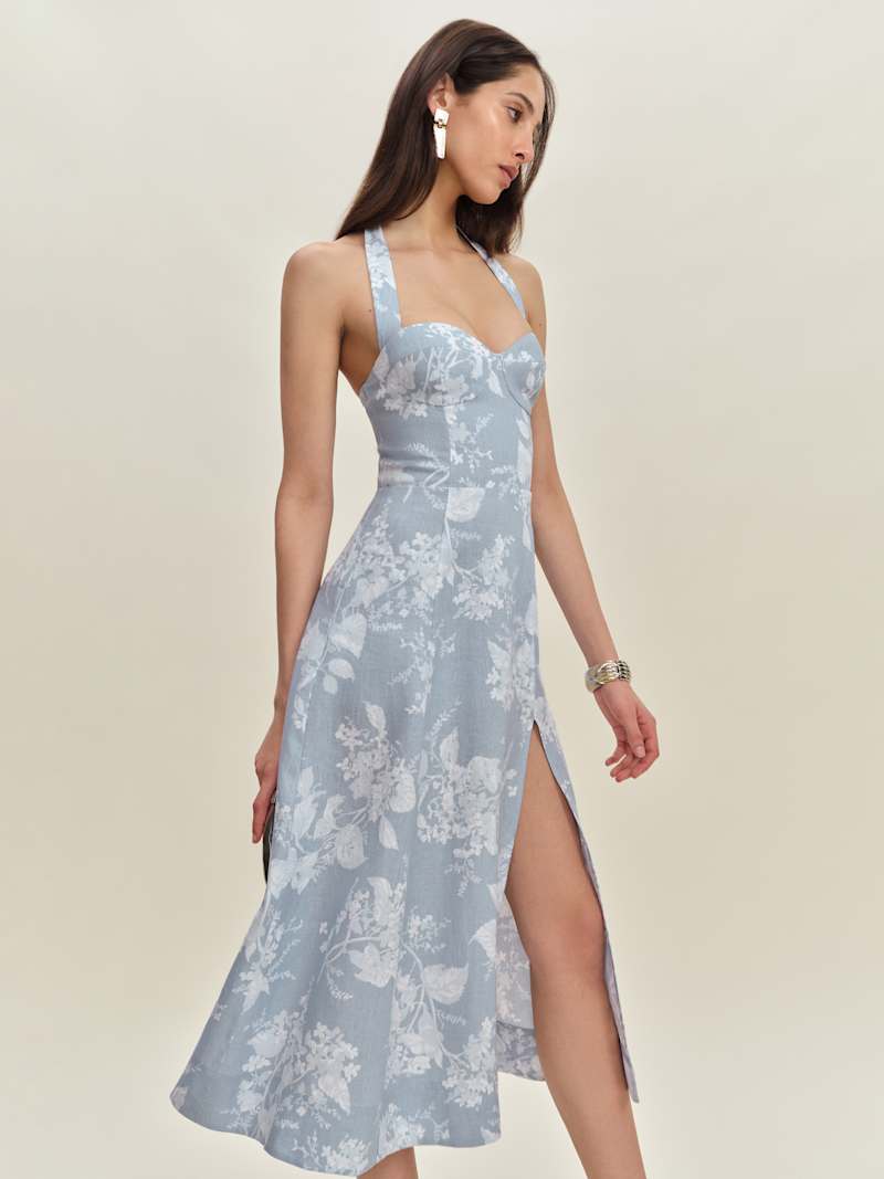 light pink prom dress near me Elegant V-Neck Beaded Long Pale Pink Prom Dress – FancyVestido main image 1