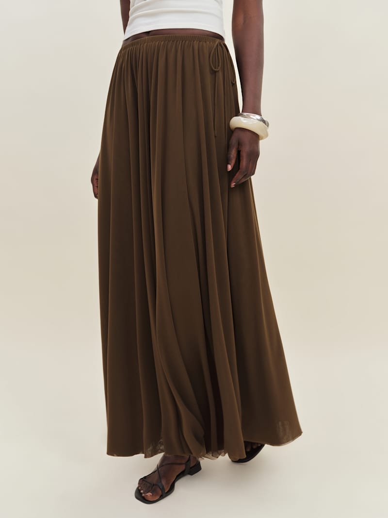 商品画像：THEREDTHREAD / ザレッドスレッド】S knit fit skirt cocoon 2