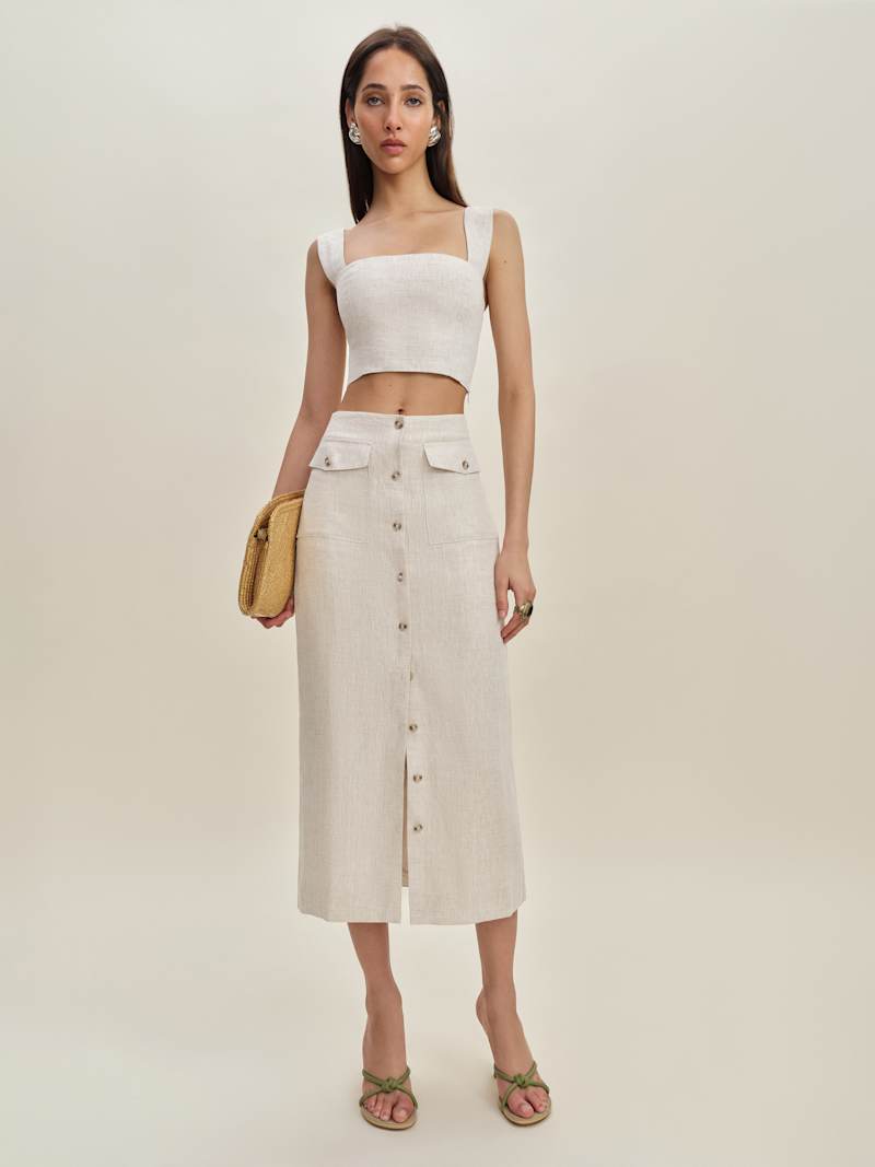 Britt Linen Skirt