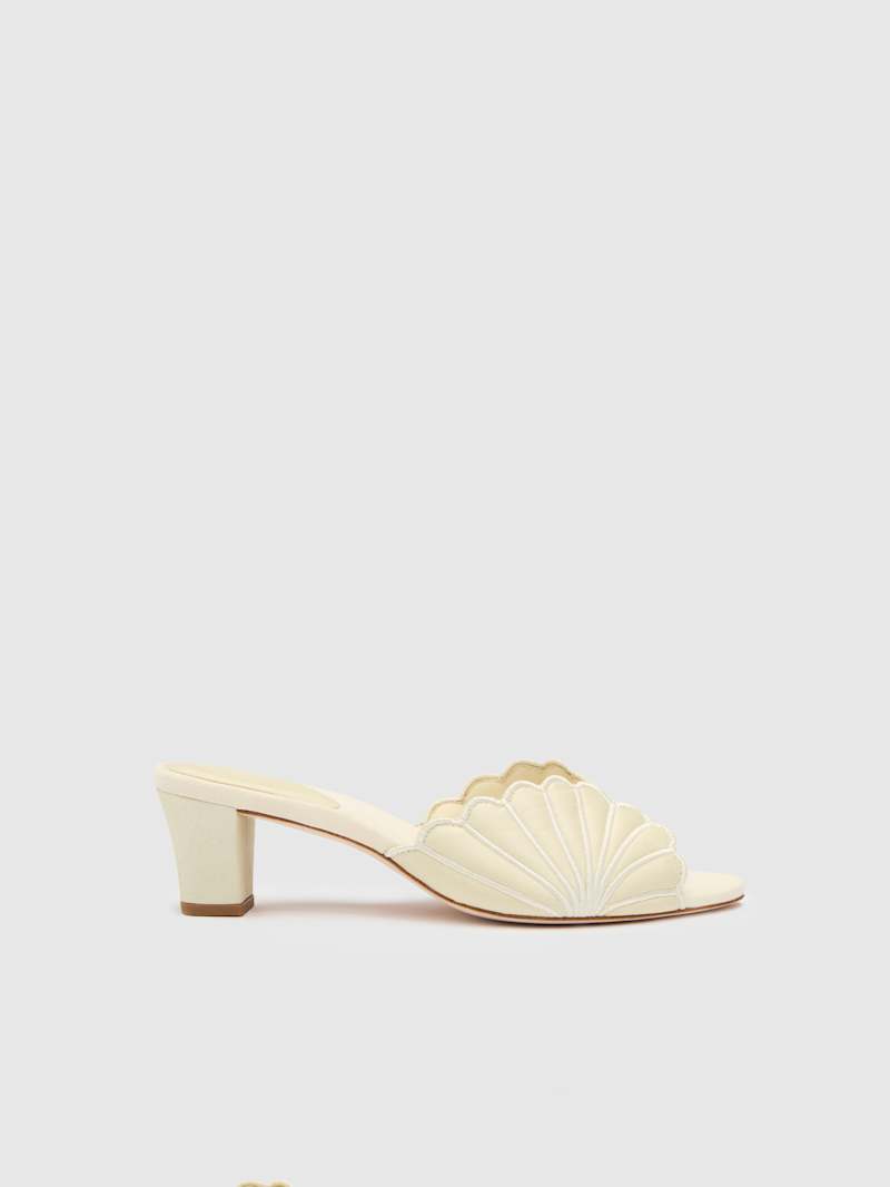 Waldena Block Heeled Mule from Reformation - $268