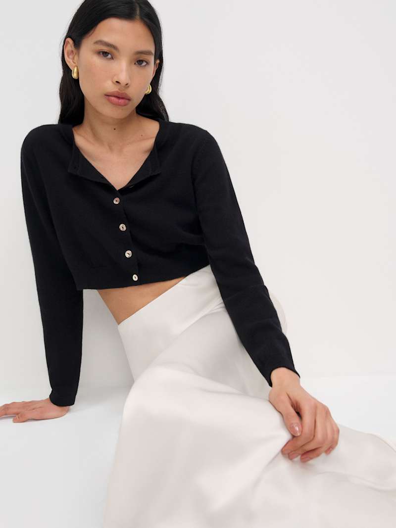 Janie Cashmere Crew Cardigan