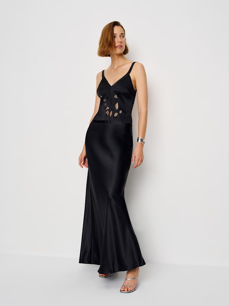 tatie silk dress reformation Reformation Tatie Silk Maxi Dress In Blue - 70% Off
