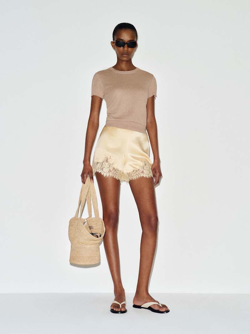 Reformation Fern Satin Short