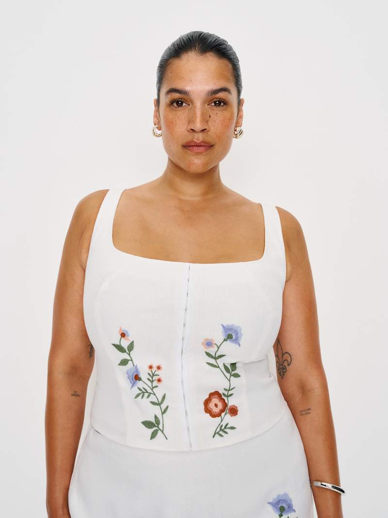 Juliet Linen Top Es