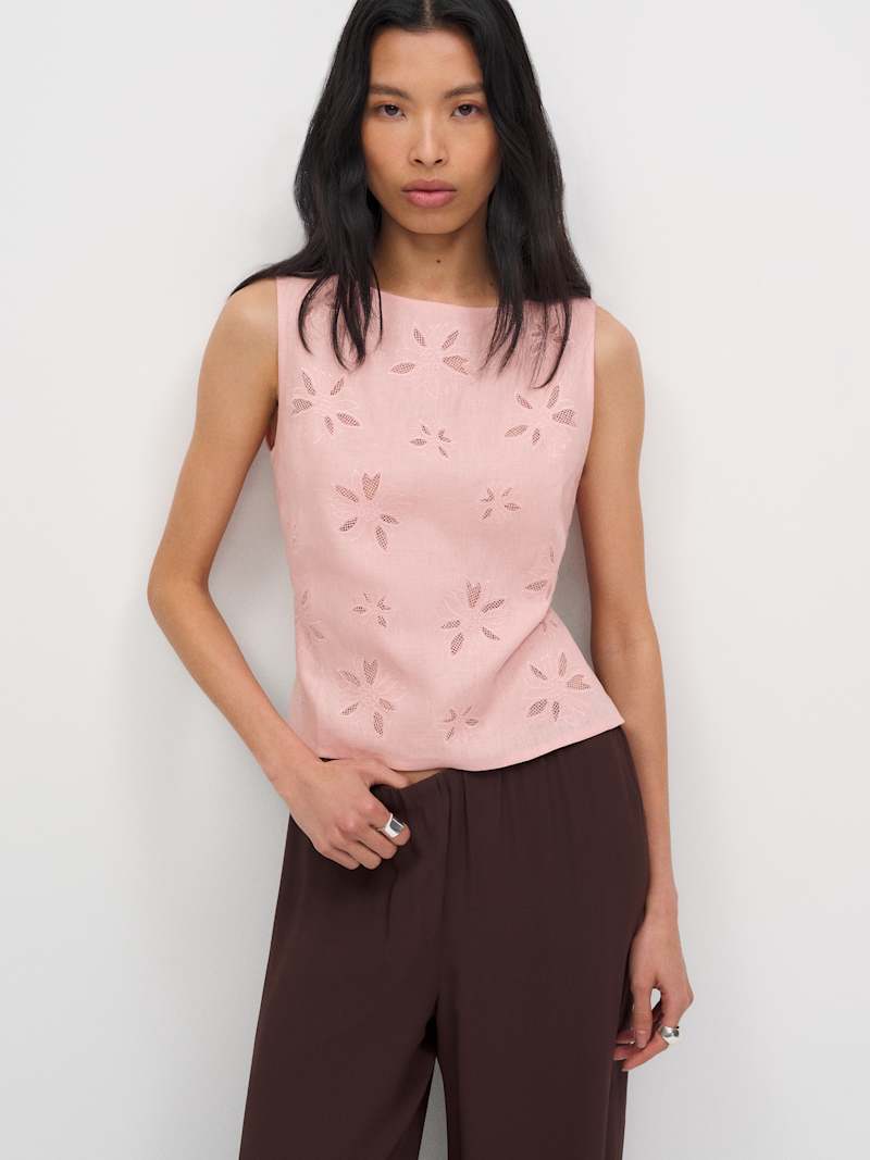 Evelina Linen Top