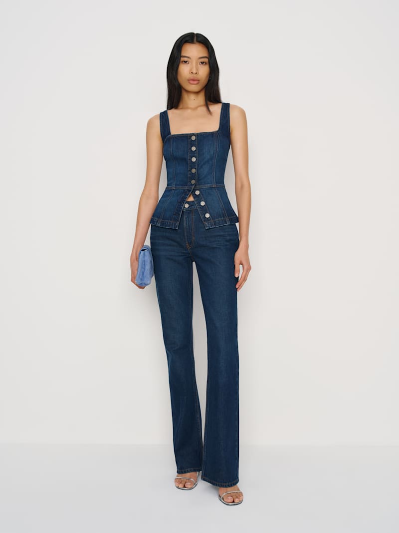 Tilly Stretch Denim Top