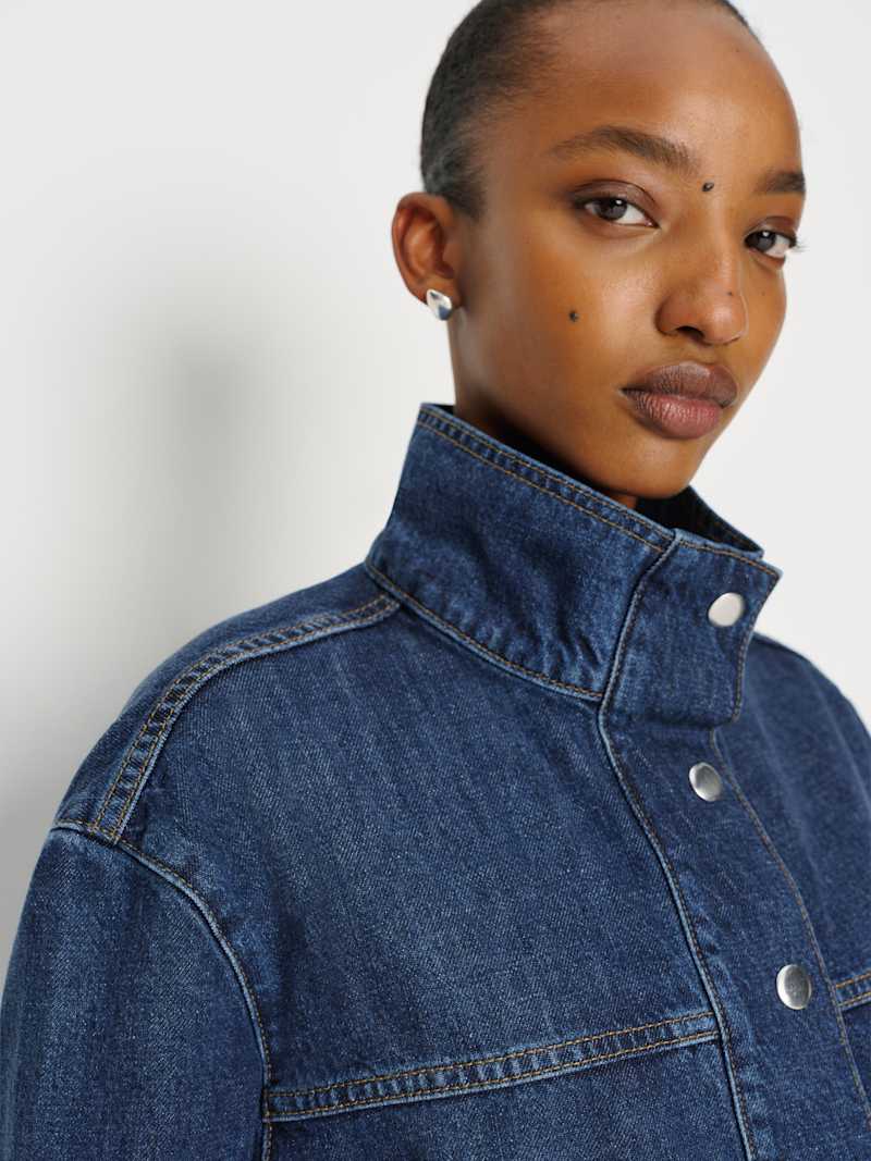 Drina Belted Denim Jacket