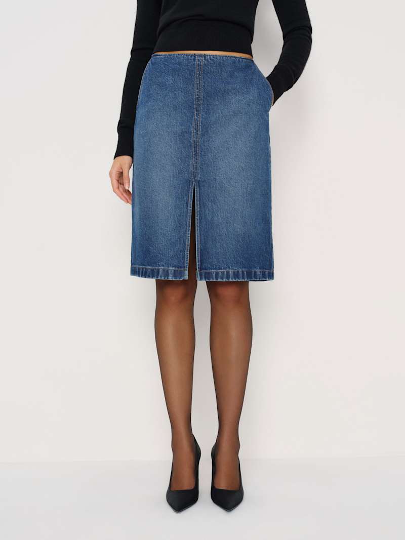 Misty Stretch Mid Rise Skirt