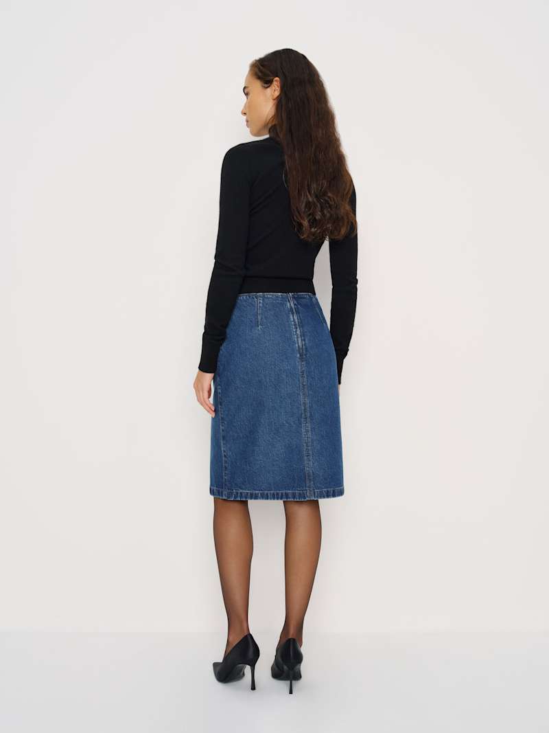 Misty Stretch Mid Rise Skirt