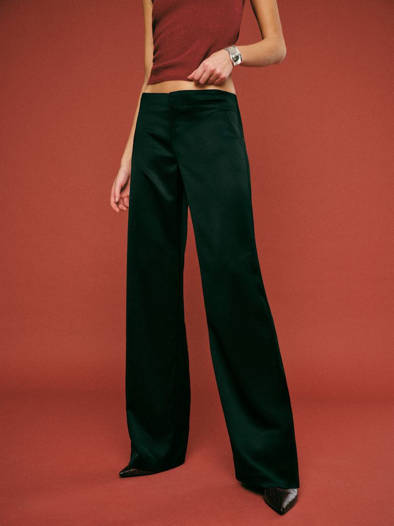 Vida Satin Low Rise Pant