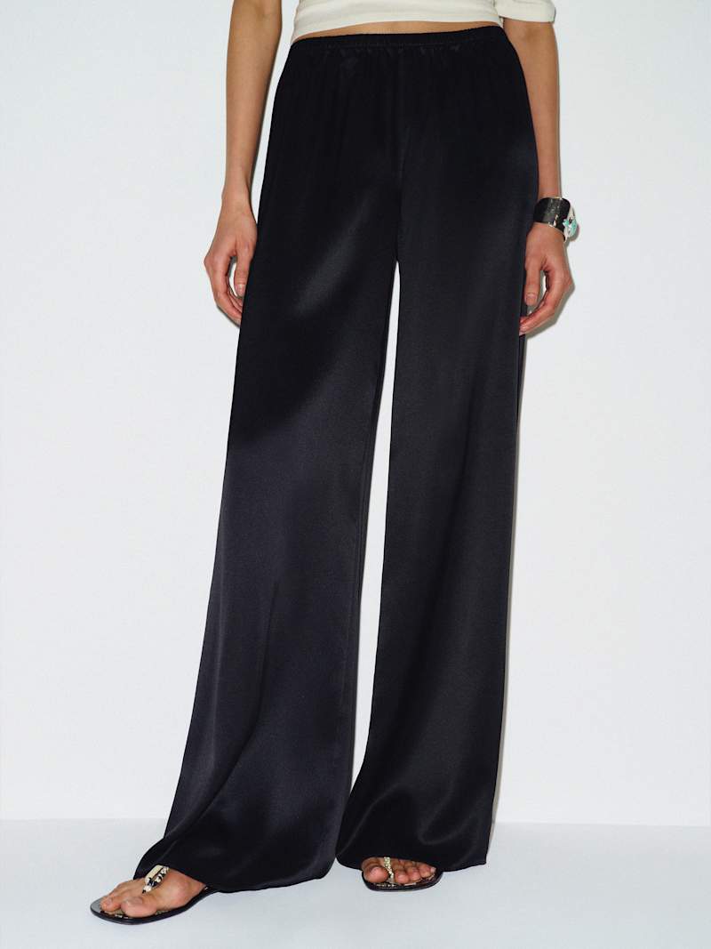 Celine Low Rise Silk Wide Leg Pant
