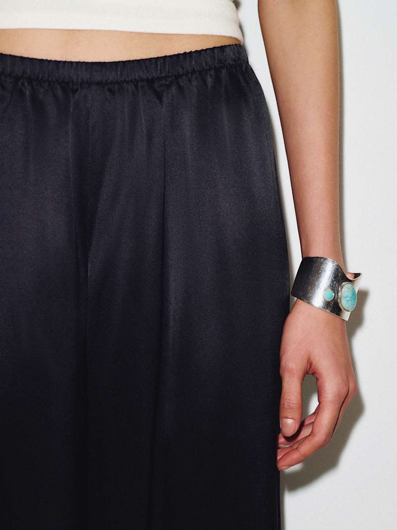 Celine Low Rise Silk Wide Leg Pant