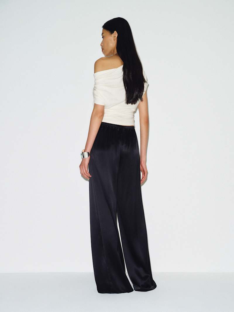 Celine Low Rise Silk Wide Leg Pant