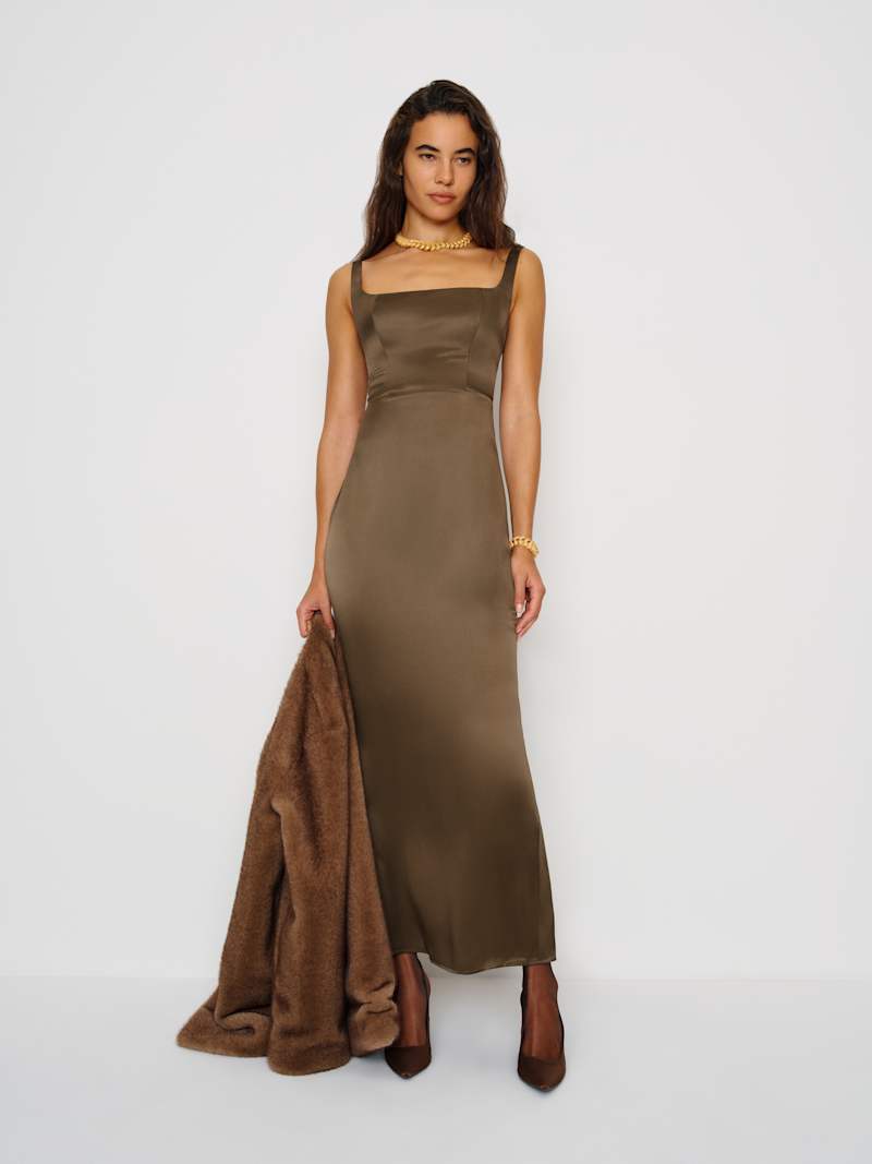 Ambre Silk Dress from Reformation - $298