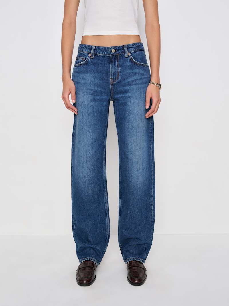 Charlee Low Rise Straight Leg Long Jeans