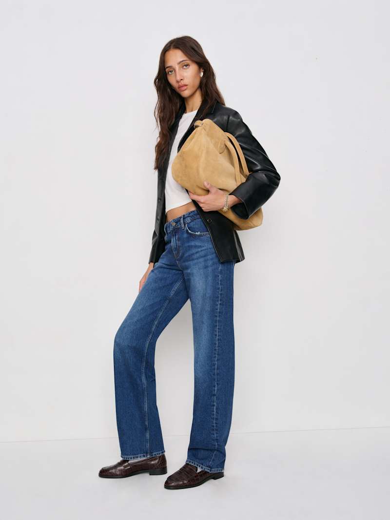 Charlee Low Rise Straight Leg Short Jeans