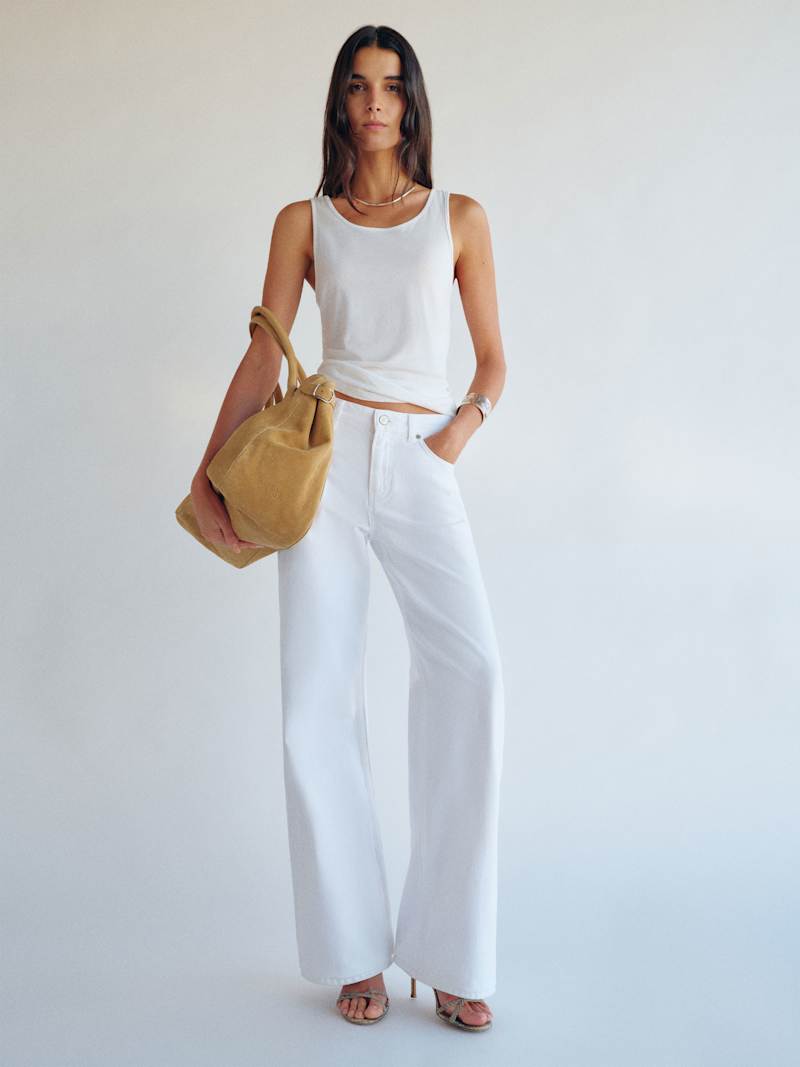 Cary Low Rise Slouchy Wide Leg Short Jeans from Reformation - $178
