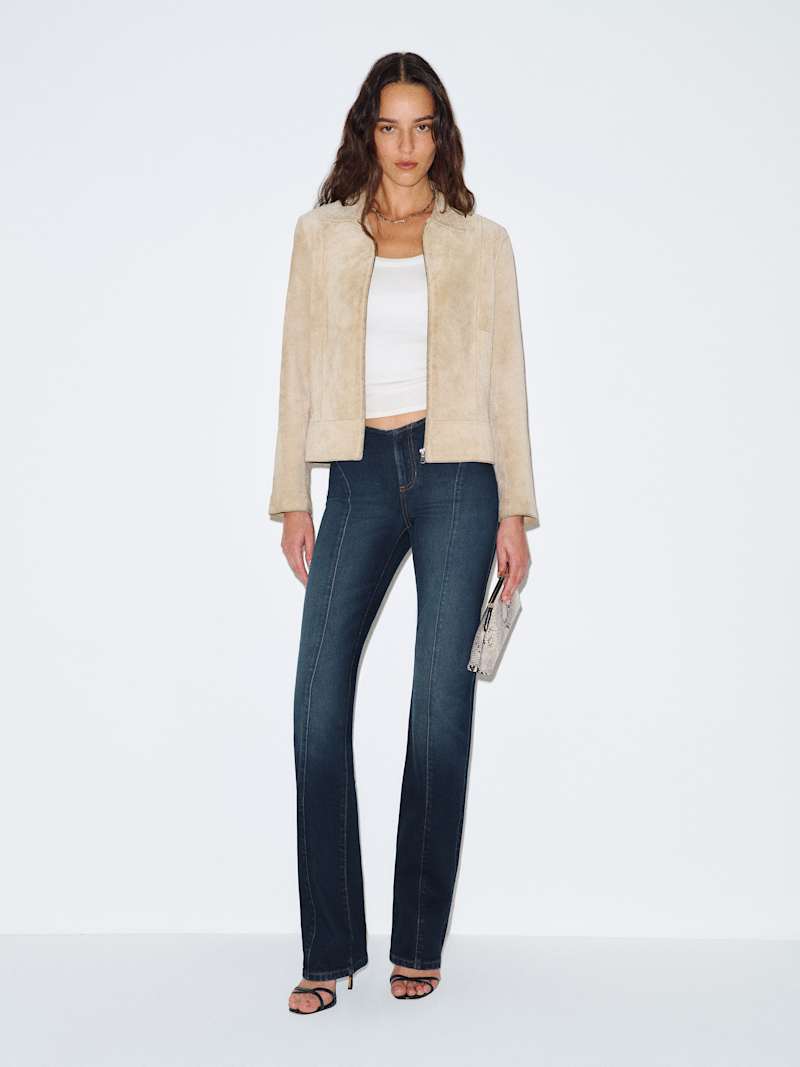 Elora Super Stretch Low Rise Bootcut Jeans from Reformation - $178