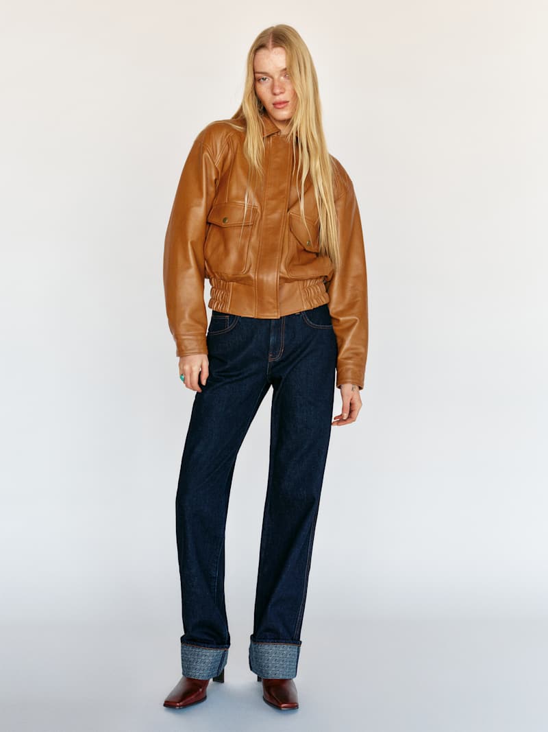 Veda Daphne Leather Bomber