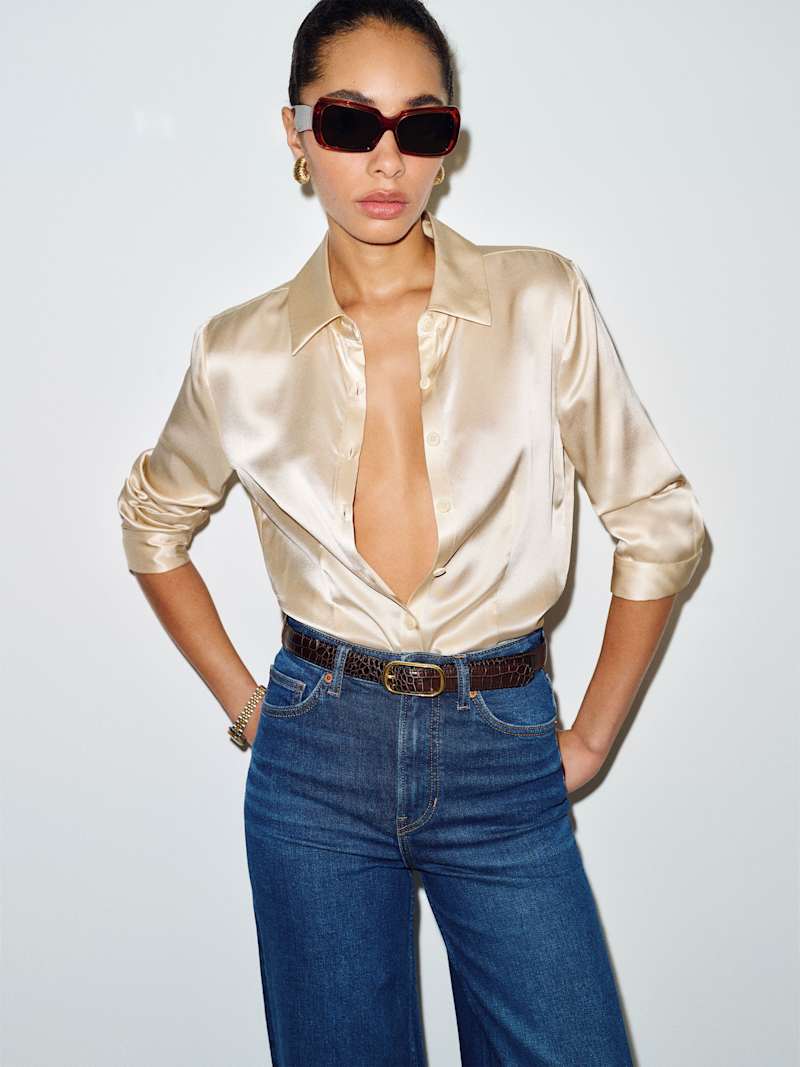 Raya Fitted Silk Shirt