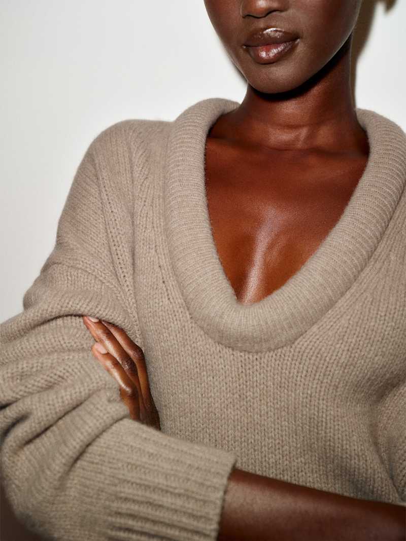 Jonie Cashmere Oversized Scoop Neck