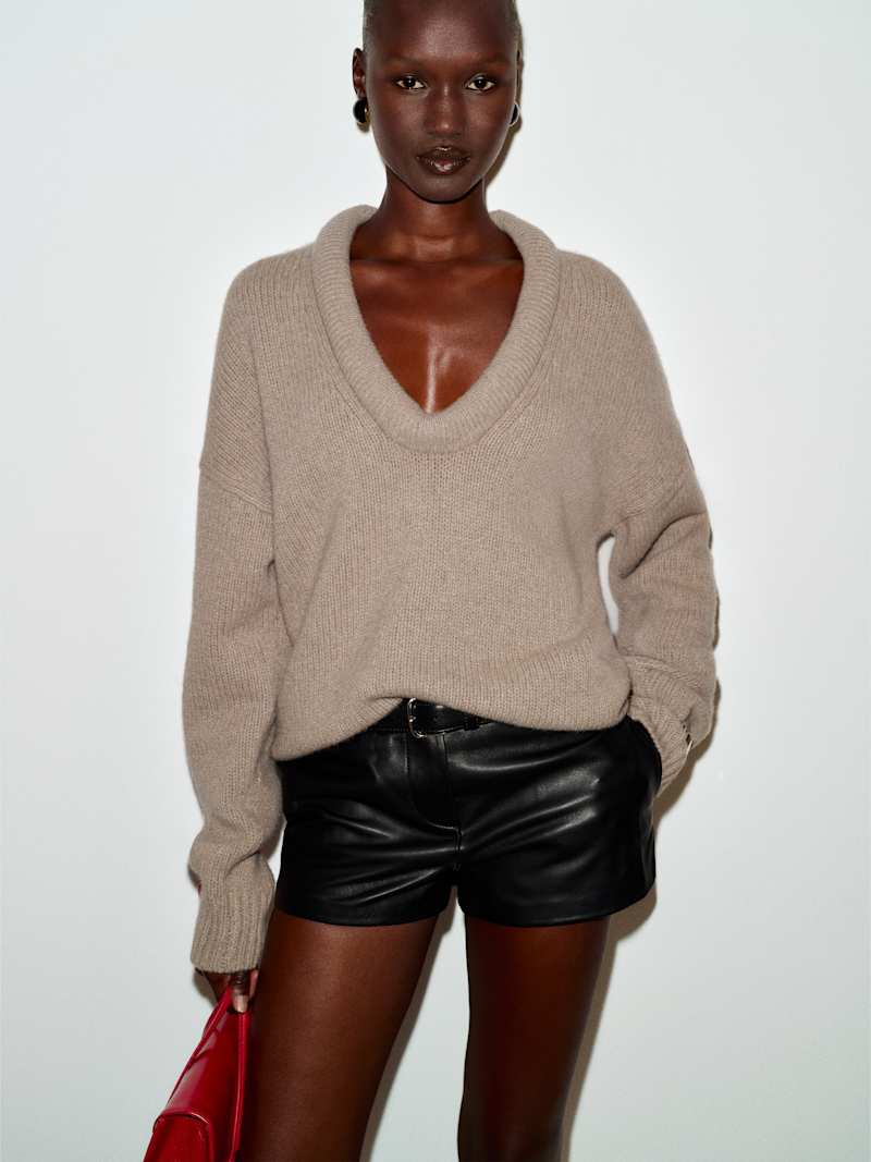 Jonie Cashmere Oversized Scoop Neck