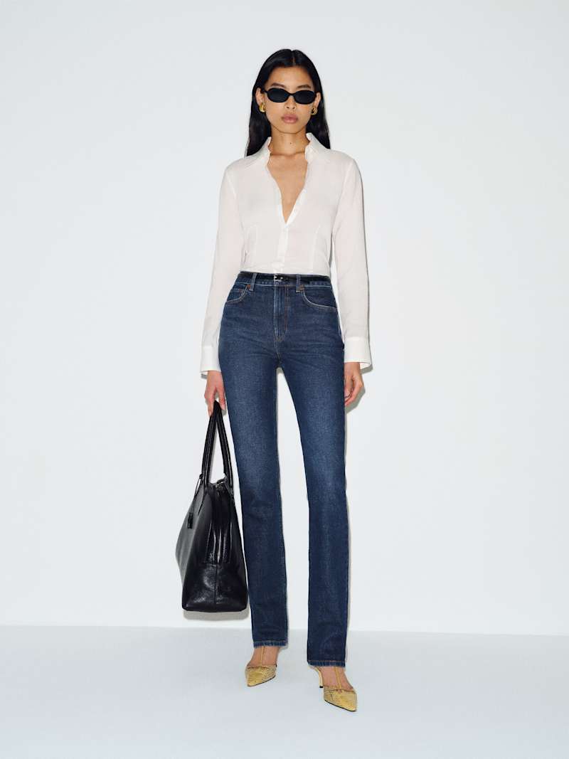 Donny Stretch High Rise Slim Jeans from Reformation - $178