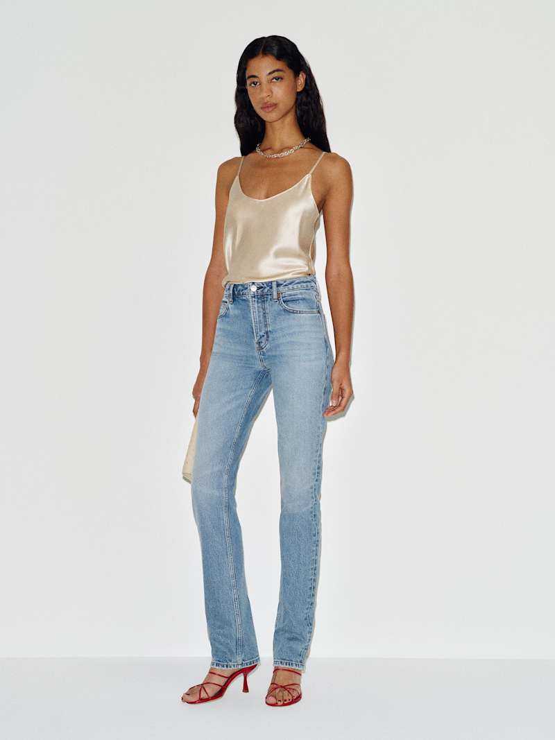 Donny Stretch High Rise Slim Jeans from Reformation - $178