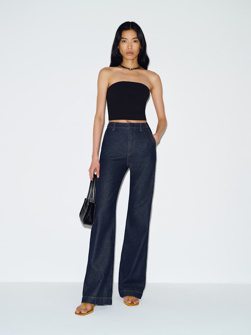 Graycen High Rise Denim Trouser Pant from Reformation - $178