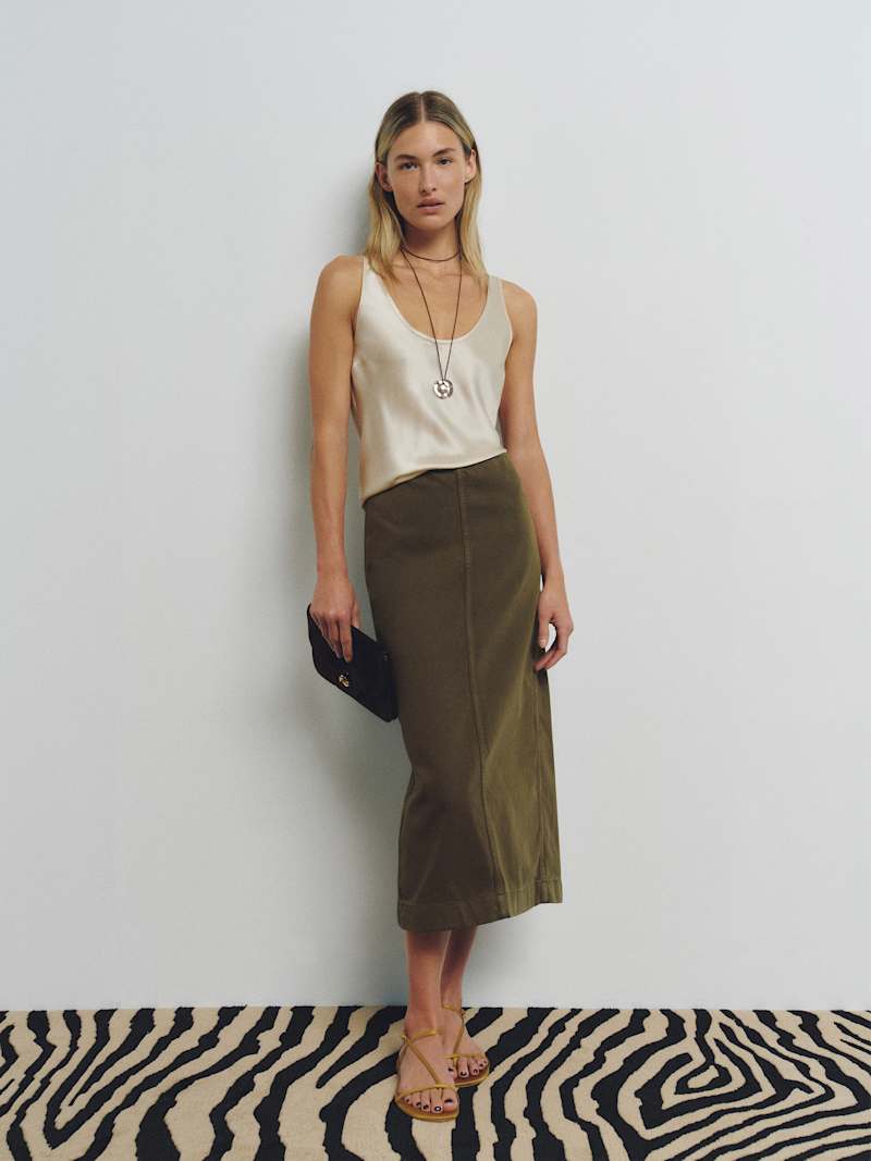 Regina Mid Rise Midi Skirt from Reformation - $168