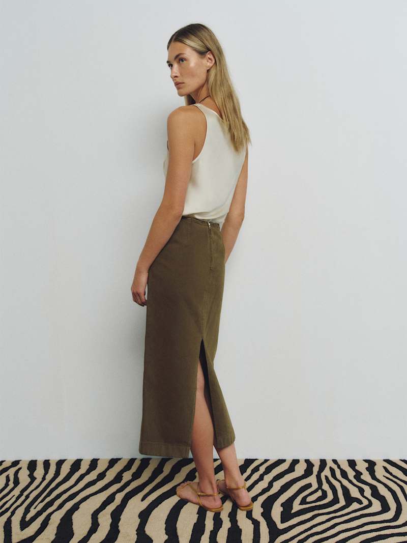 Regina Mid Rise Midi Skirt