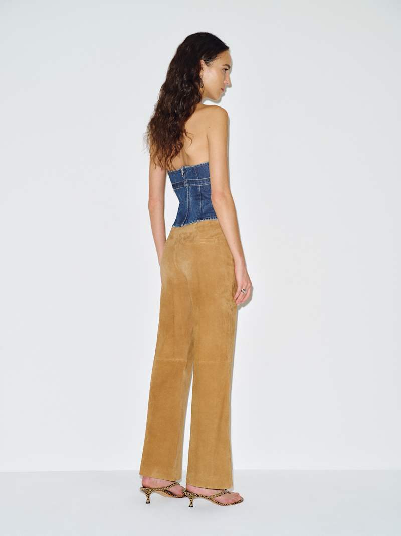 Randy Denim Halter Top