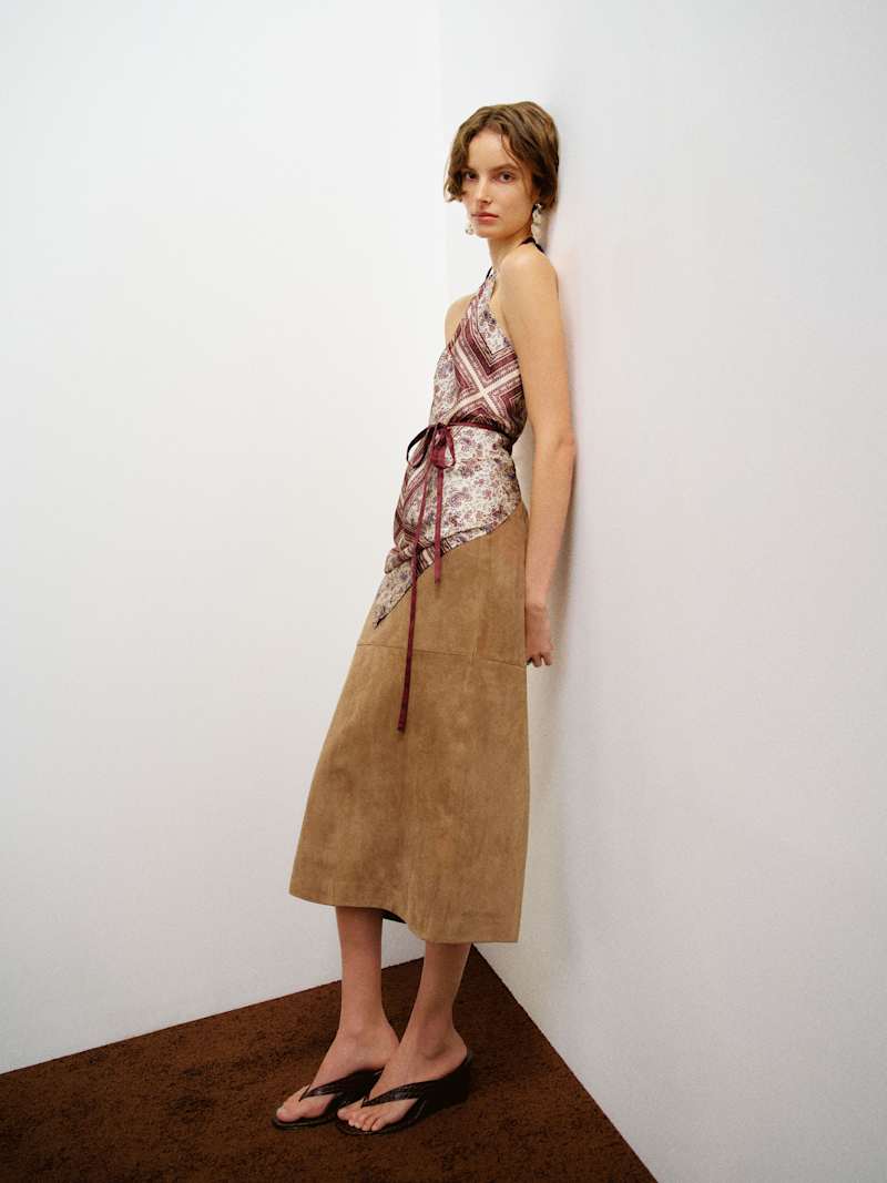 Una Silk Scarf Top