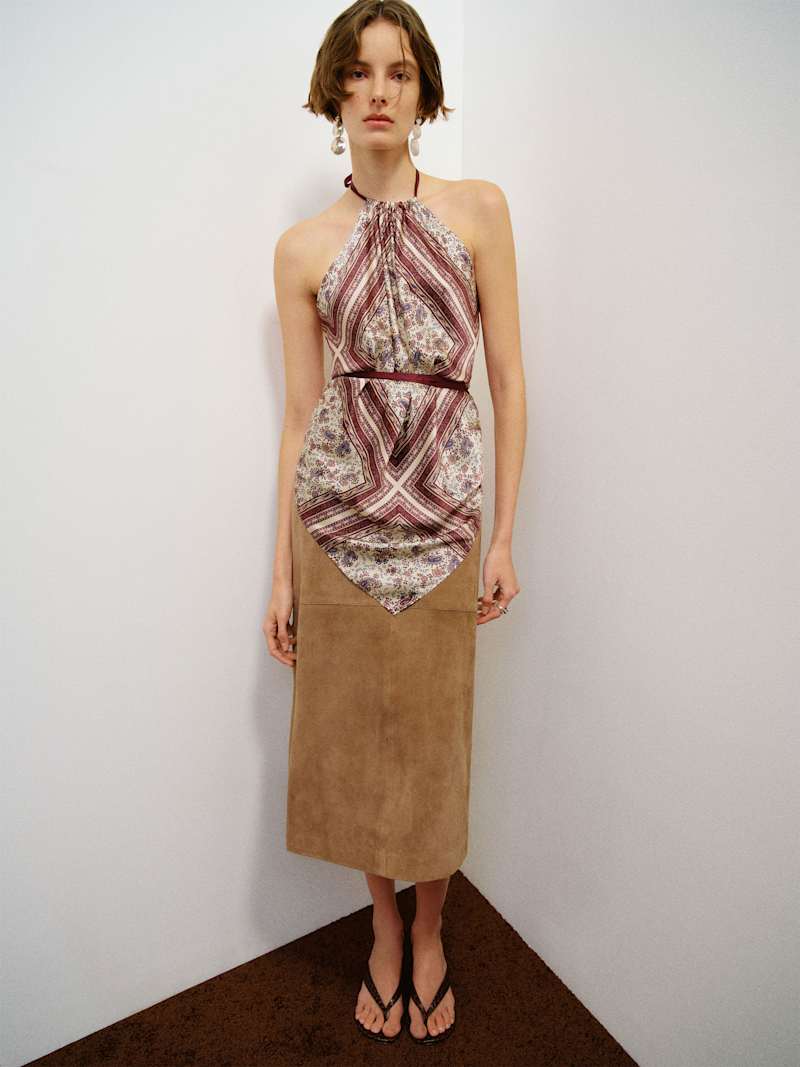 Una Silk Scarf Top