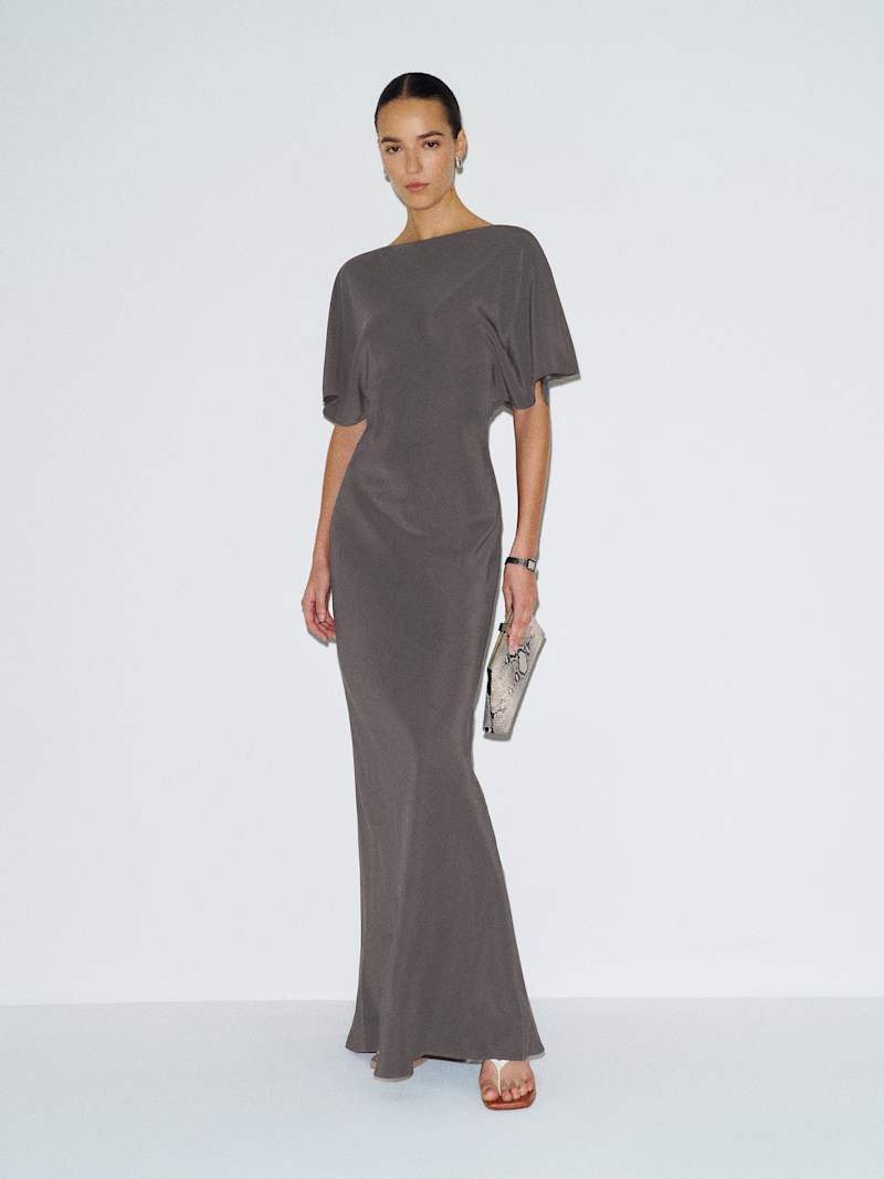 flowy brown maxi dress O'Neill Women's Saltwater Solids Sai Maxi Cover-Up Dress in Carob Brown, Size Small