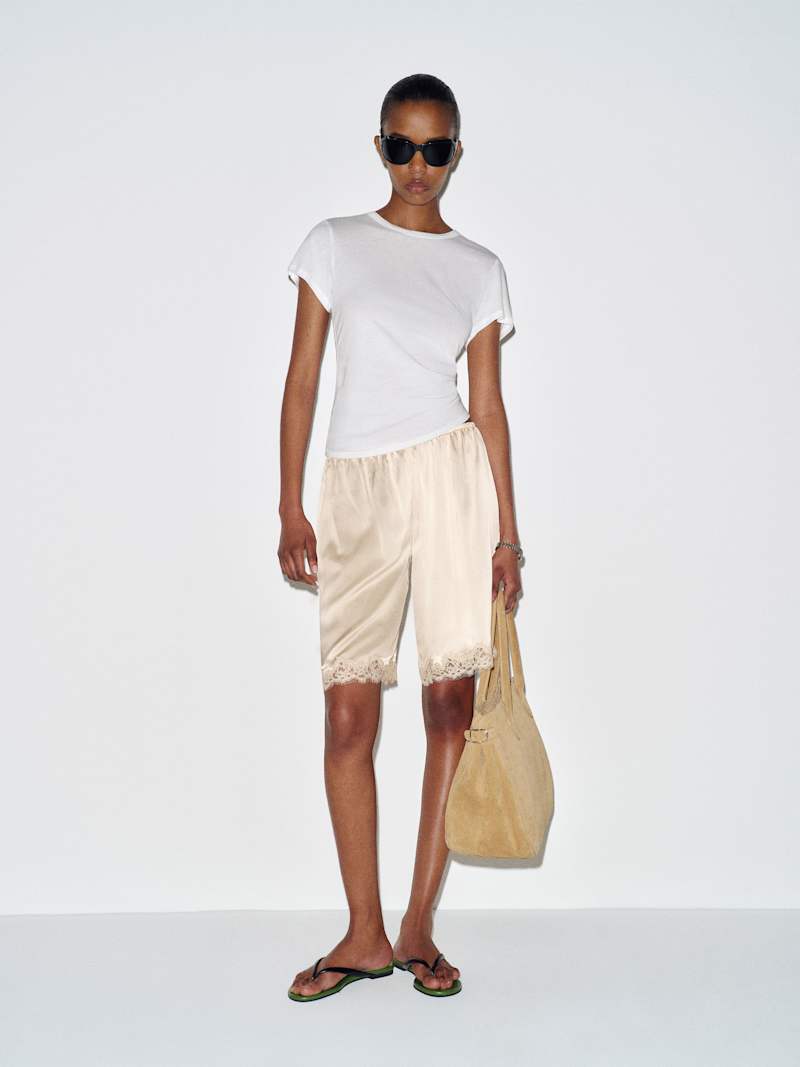 Clara Silk Bermuda Short from Reformation - $198