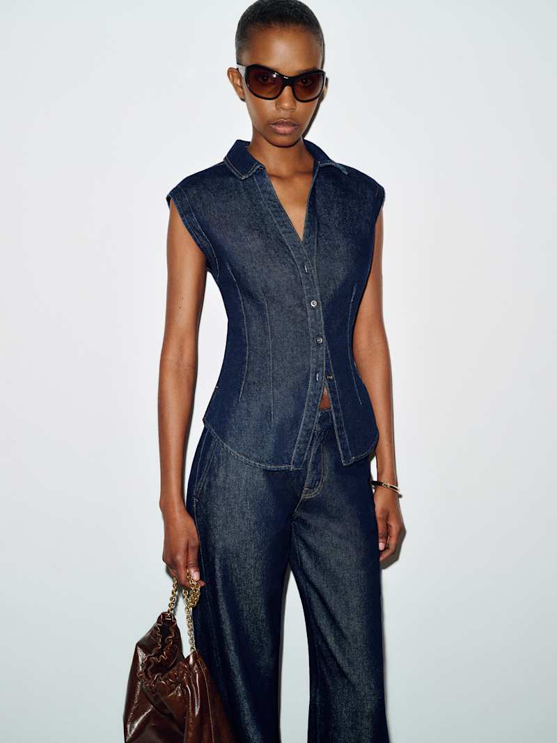 Veronica Denim Top
