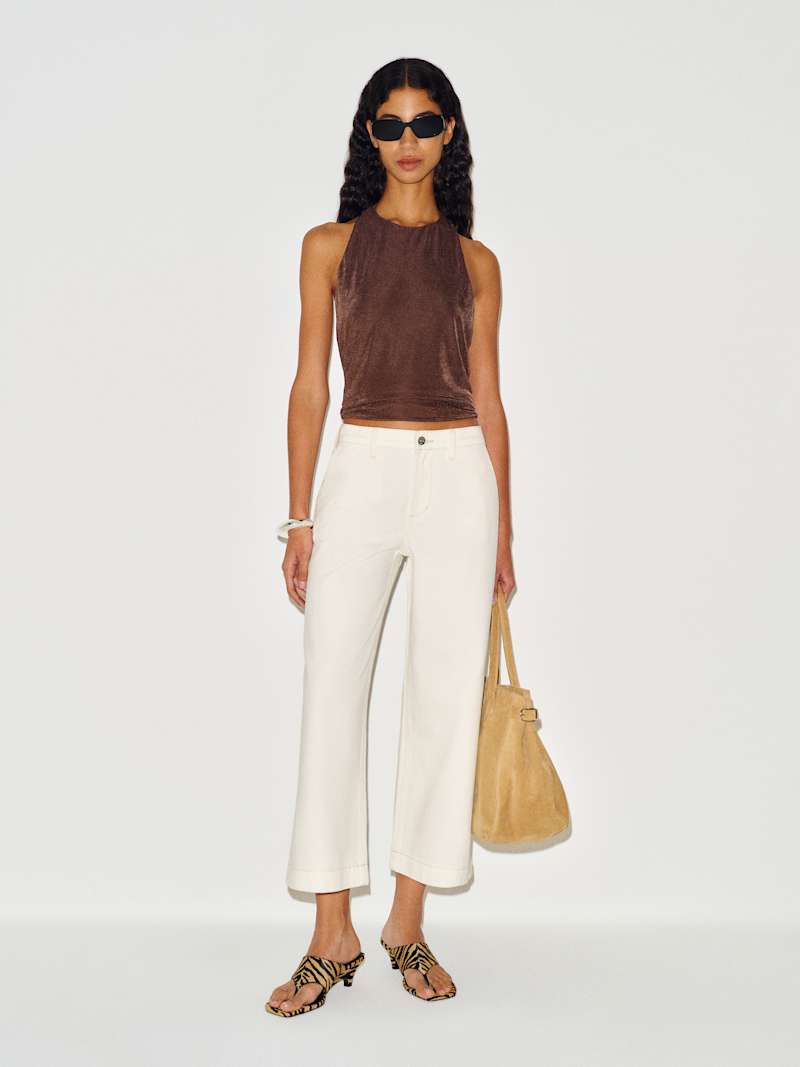 Cary Low Rise Slouchy Wide Leg Cropped Jeans from Reformation - $178